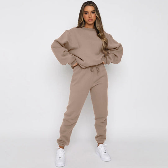 Damen bequeme Sweatshirt und Jogginghose Freizeitanzug R&B
