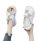 Damen Komfortable Sandalen mit modischen Strass-Akzenten