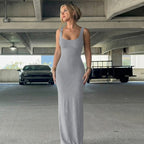 Damen Figurbetontes Langkleid aus hochwertigem Stretchmaterial R&B