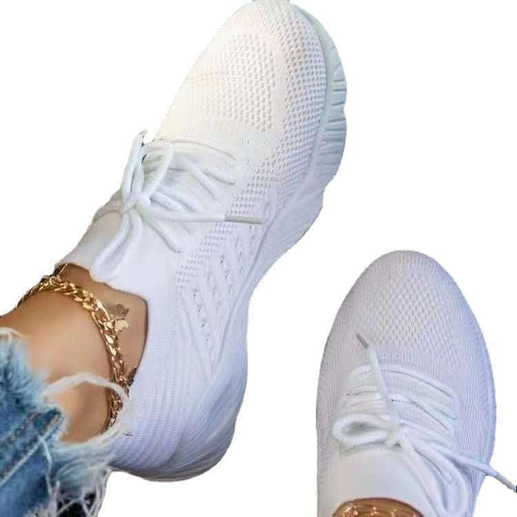 Damen Sportliche Sneakers mit atmungsaktiver Mesh-Oberfläche und dämpfender Sohle R&B