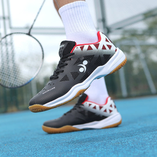 Damen Hochleistungs-Tennis-Schuhe mit dämpfendem Fußbett und atmungsaktiver Obermaterialstruktur R&B