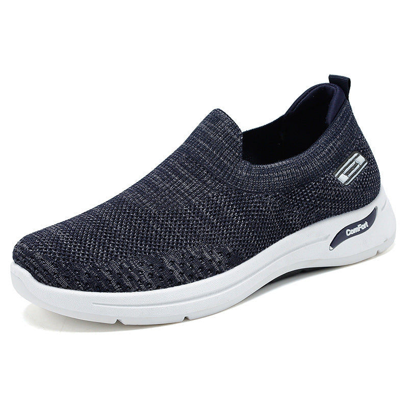 Herren nan gestrickter Slip-On-Laufschuh mit Memory-Foam-Komfortsohle R&B