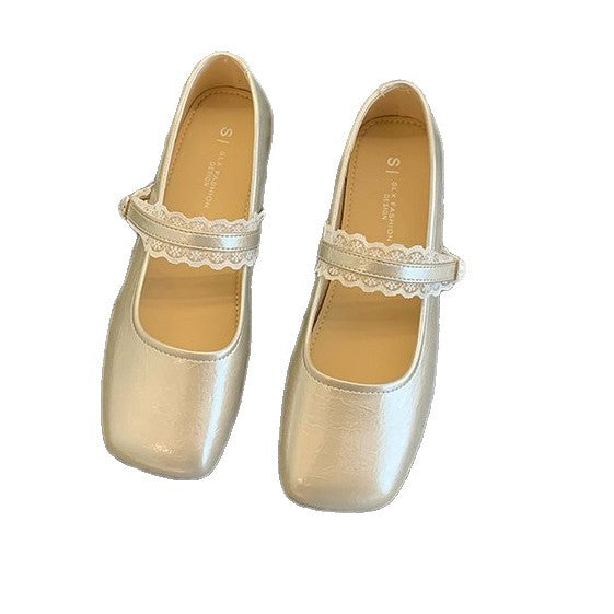Damen elegante Mary Jane Schuhe mit modischen Riemchen und bequemer Sohle R&B