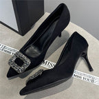 Damen elegante High Heel Pumps mit funkelnder Strassverzierung R&B