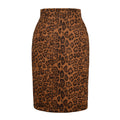 Damen Bleistiftrock mit Leoparddruck R&B