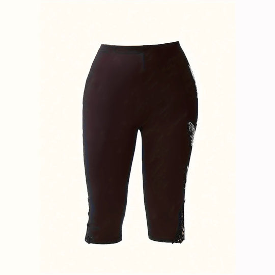 Damen Leggings mit verzierten Schmetterlings-Motiven und Spitze R&B