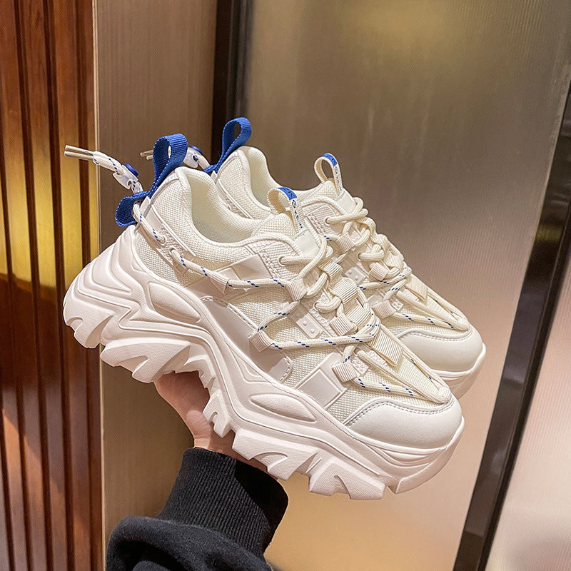 Damen Chunky Sneakers mit rutschfester Sohle und ergonomischer Dämpfung R&B