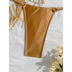 Damen Triangel-Bikini mit fransigem Design R&B