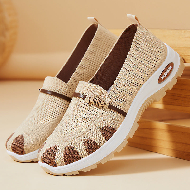 Damen Flexibilität Slip-On Freizeitschuhe mit atmungsaktivem Obermaterial R&B