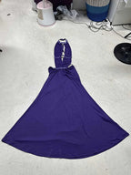 Damen Maxikleid mit tiefem V-Ausschnitt und elegantem Rückendetail R&B