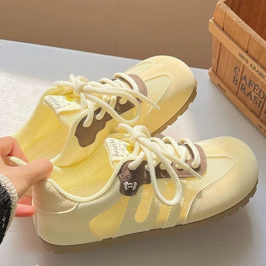 Damen Sportliche Freizeit-Sneaker mit atmungsaktiver Mesh-Oberfläche und bequemer Dämpfung R&B