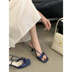 Damen Slingback Sandalen mit Punkten R&B