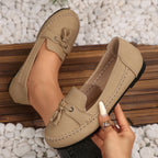 Damen Mokassin-Schuhe mit dekorativem Schleifenakzent und bequemer Sohlenkonstruktion R&B