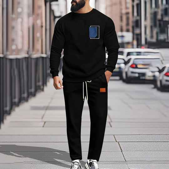 Herren Bequemer Freizeitanzug mit modischem Design und praktischen Taschen R&B