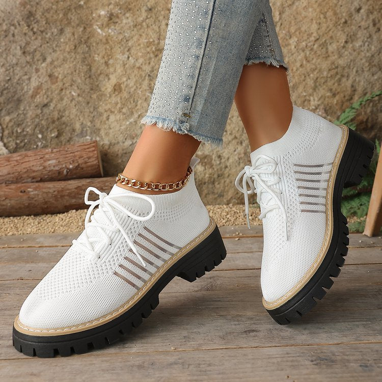 Damen Atmungsaktive und bequeme Sneaker mit auffälliger Sohle R&B