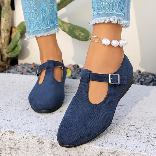 Damen Halbschuhe mit elegantem Riemendesign R&B