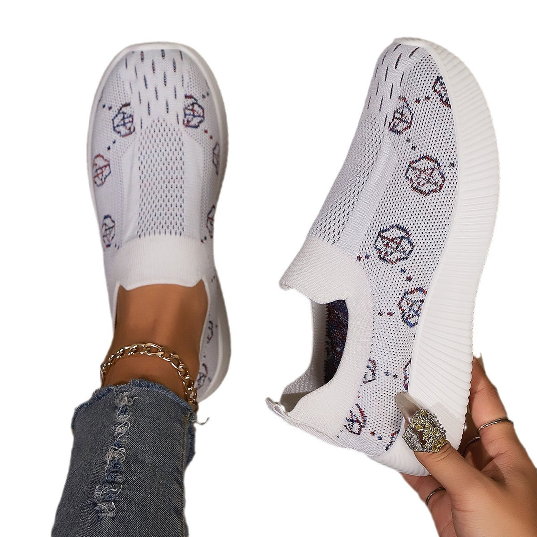 Damen atmungsaktive Slip-On Sneakers im modernen Design mit komfortabler Sohle R&B