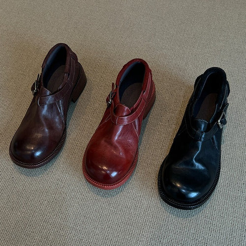 Damen Mokassins mit verstellbarem Riemen und bequemer Innensohle R&B