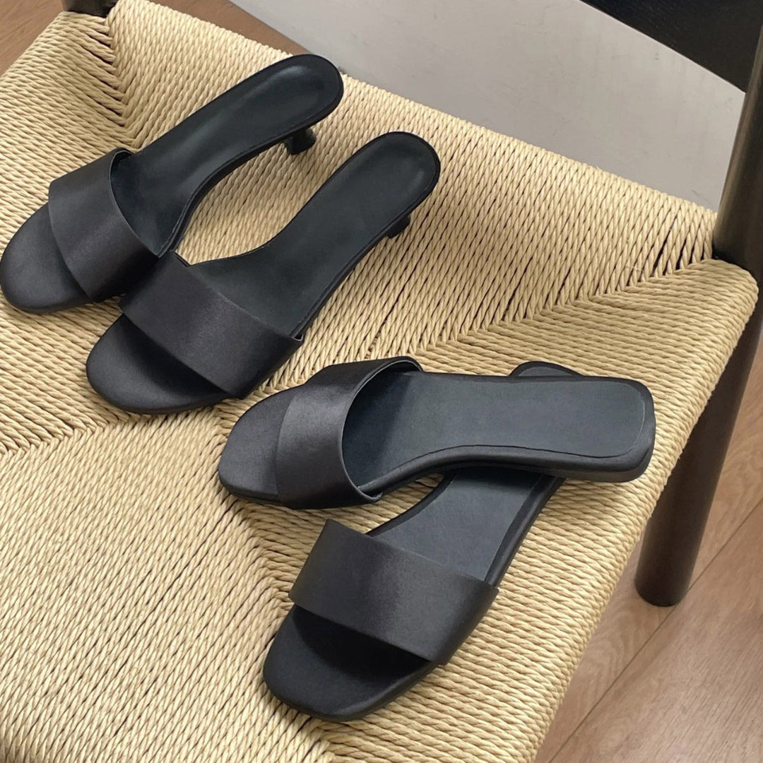 Damen elegante Flache Sandalen mit modischem Riemendesign R&B