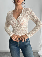 Damen Spitzentop R&B