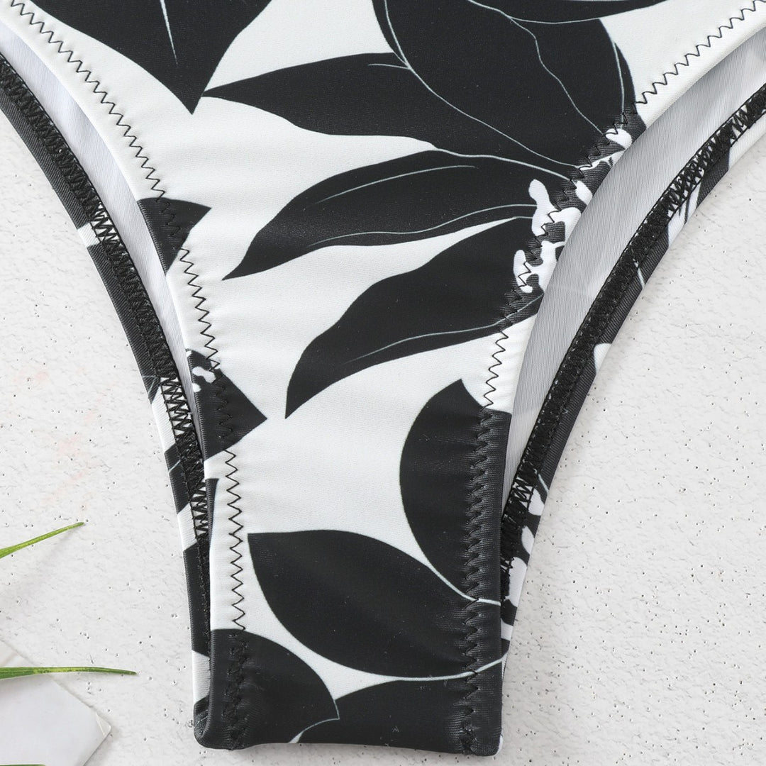 Damen Einteiler Badeanzug mit floralem Design R&B