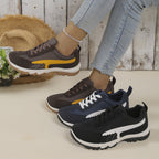 Damen sportliche Sneaker mit rutschfester Sohle und atmungsaktivem Obermaterial R&B