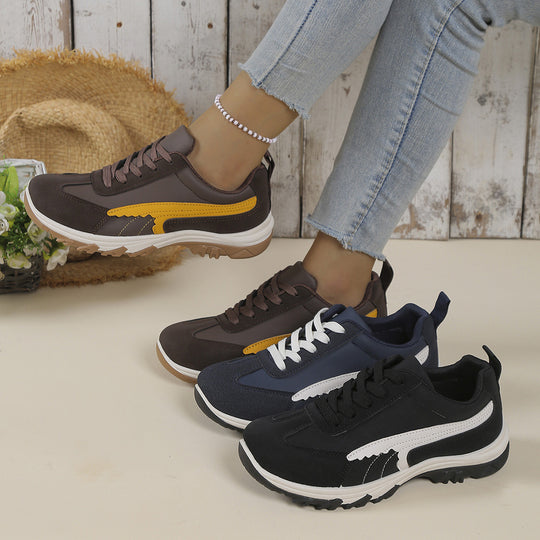 Damen sportliche Sneaker mit rutschfester Sohle und atmungsaktivem Obermaterial R&B