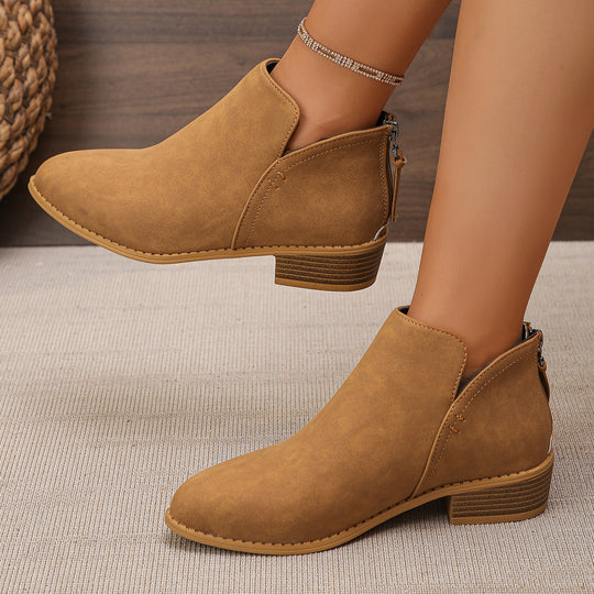 Damen Chelsea-Stiefel mit seitlichem Reißverschluss und komfortabel gepolsterter Innensohle R&B