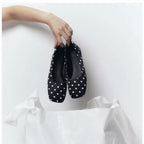 Damen Ballerinas mit eleganter Punktestruktur und bequemem Innenfutter R&B