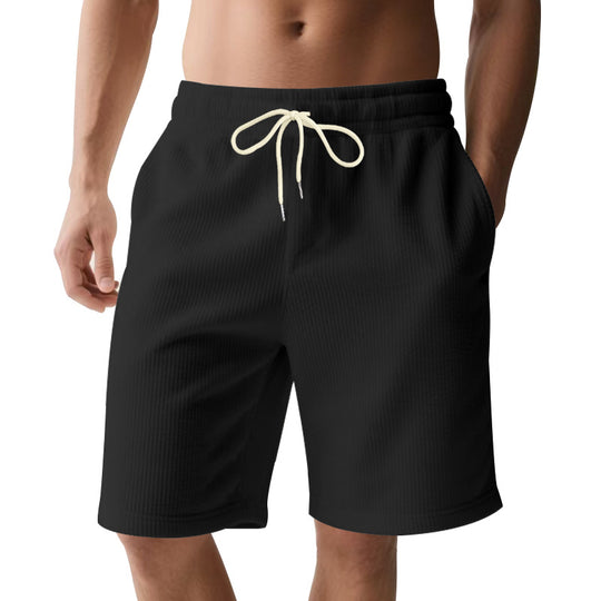 Herren nan knielange Bermudashorts mit elastischem Bund Kordelzug und Seitentaschen R&B