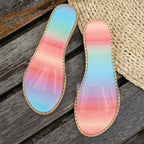 Damen Bunte Halbschläppchen mit transparentem Obermaterial R&B