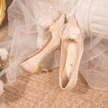 Damen Spitze Pumps mit zierlichem Blumenakzent R&B