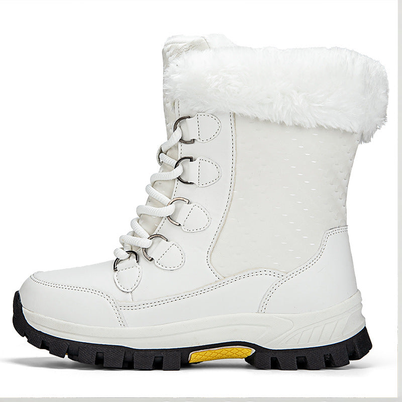 Damen isolierte Winterstiefel mit rutschfester Sohle und weichem Innenfutter R&B