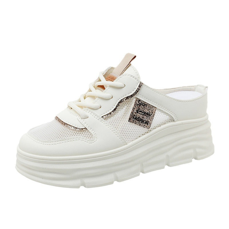 Damen Plattform Sneaker mit atmungsaktivem Mesh-Obermaterial und geräumiger Sohle R&B