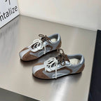 Damen modische Sneakers mit elegantem Sportdesign und hochwertigem Materialmix R&B