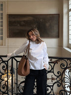 Damen Bluse mit eleganten Spitzenakzenten und Puffärmeln R&B