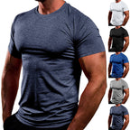 Herren Atmungsaktives Fitness-T-Shirt aus leichtem Stoff mit körperbetontem Schnitt R&B