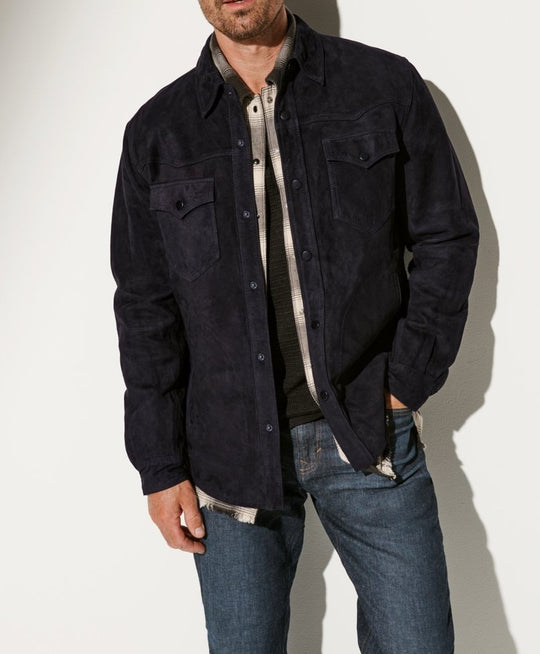 Herren Vegan lederjacke mit modernem Schnitt und praktischen Taschen R&B