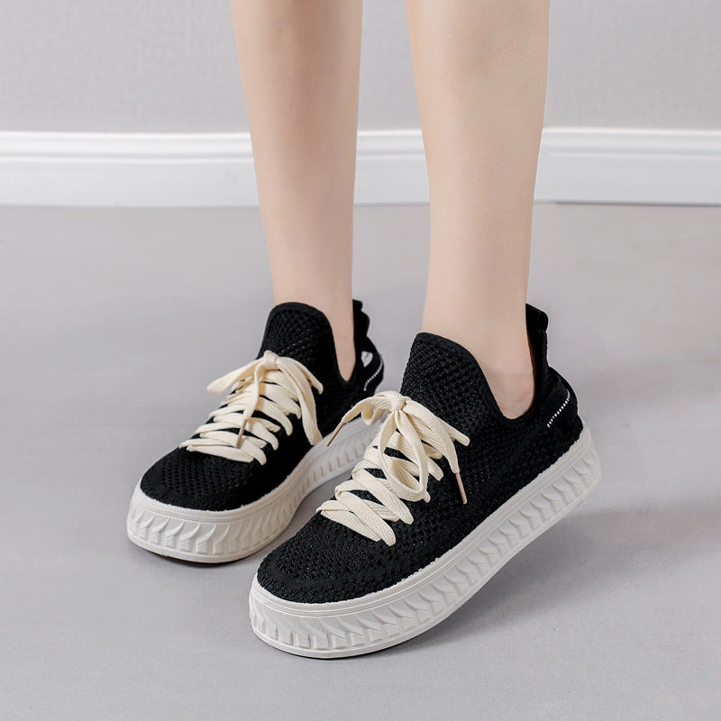 Damen Sportliche und atmungsaktive Sneaker mit flexiblem Sohlenprofil R&B