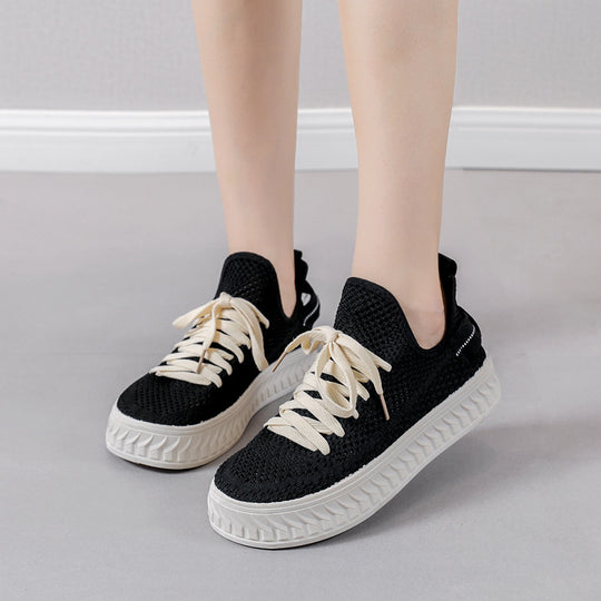 Damen Sportliche und atmungsaktive Sneaker mit flexiblem Sohlenprofil R&B