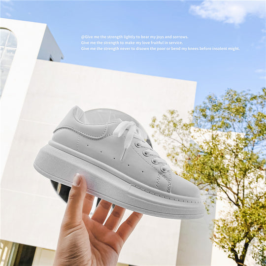Damen Modische Plattform-Sneakers mit hochgezogener Sohle R&B