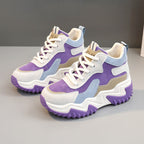 Damen Sportliche Chunky Sneakers mit atmungsaktivem Obermaterial und rutschfester Sohle R&B