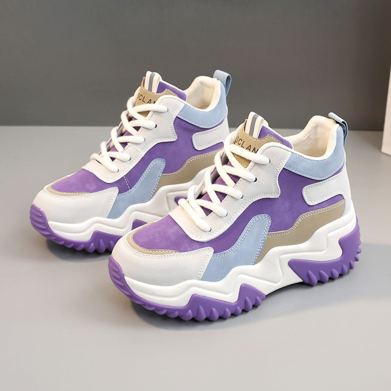 Damen Sportliche Chunky Sneakers mit atmungsaktivem Obermaterial und rutschfester Sohle R&B
