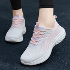 Damen Sportliche Laufschuhe mit atmungsaktivem Mesh-Obermaterial und dämpfender Sohle