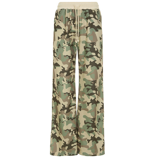 R&B | Unformal Kontrastfarbe Gesamt Hoodie Langarm Sweatshirt Hose Zwei Teile Camouflage Strickjacke Hose Set