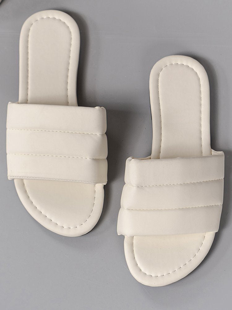Damen elegante Clogs mit breiten, geflochtenen Riemen R&B