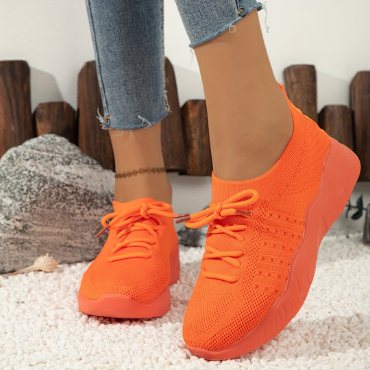 Damen atmungsaktive Slip-On Sportschuhe mit flexiblem Obermaterial R&B