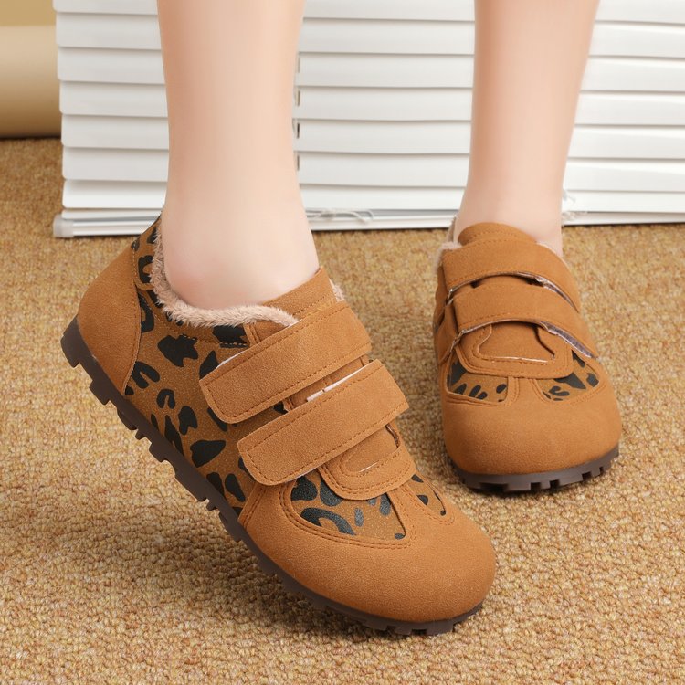 Damen modische Sneaker mit praktischem Klettverschluss und kuscheligem Fleece-Innenfutter R&B