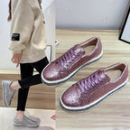 Damen Glitzernde Sneakers mit komfortablem Plateau R&B