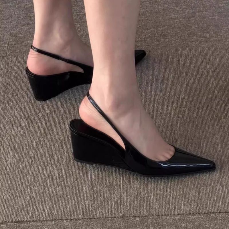 Damen Slingback Wedges mit spitzem Design R&B